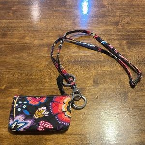 Vera Bradley Floral ID Wallet & Lanyard